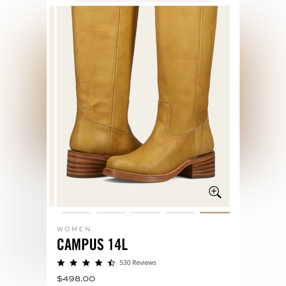 Frye's quintessential icon - the Campus 14L Banana color